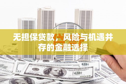 顺昌无担保贷款，风险与机遇并存的金融选择