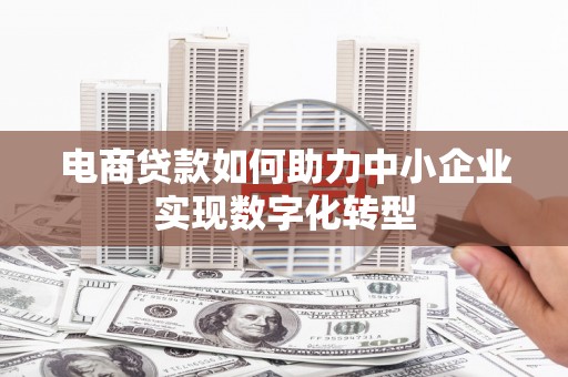 顺昌电商贷款如何助力中小企业实现数字化转型