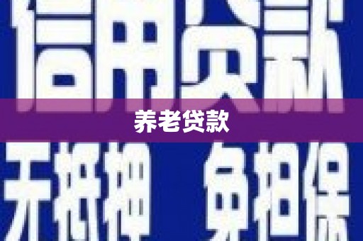 顺昌养老贷款