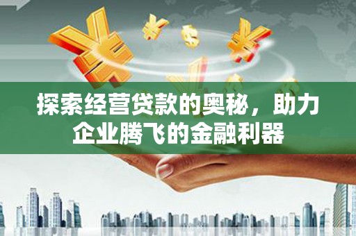 顺昌探索经营贷款的奥秘，助力企业腾飞的金融利器