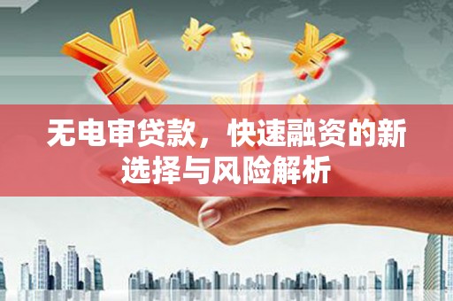 顺昌无电审贷款，快速融资的新选择与风险解析