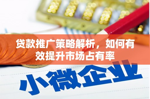 顺昌贷款推广策略解析，如何有效提升市场占有率