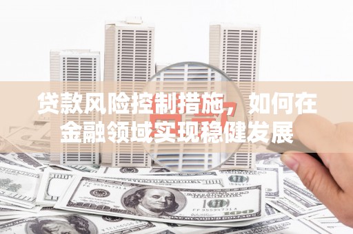 顺昌贷款风险控制措施，如何在金融领域实现稳健发展