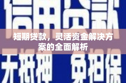 顺昌短期贷款，灵活资金解决方案的全面解析