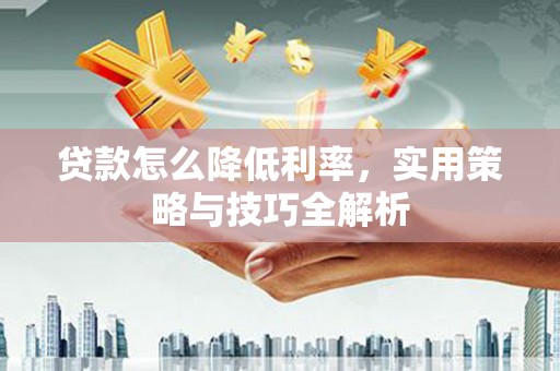 顺昌贷款怎么降低利率，实用策略与技巧全解析