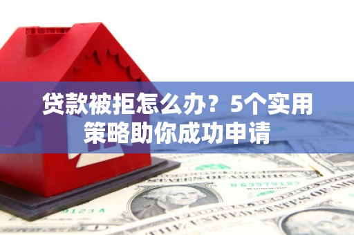 顺昌贷款被拒怎么办？5个实用策略助你成功申请