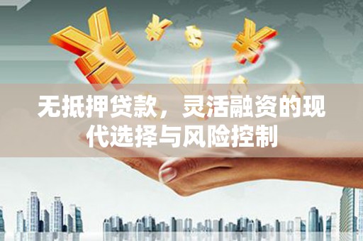 顺昌无抵押贷款，灵活融资的现代选择与风险控制