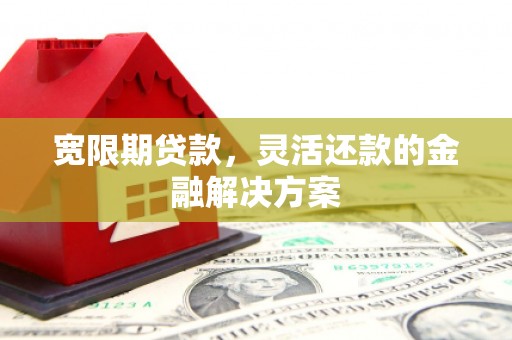 顺昌宽限期贷款，灵活还款的金融解决方案