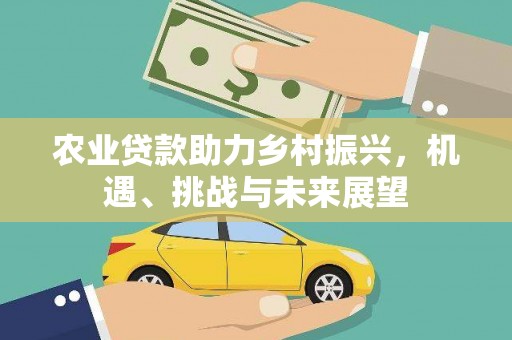 顺昌农业贷款助力乡村振兴，机遇、挑战与未来展望