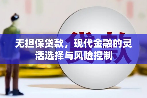 顺昌无担保贷款，现代金融的灵活选择与风险控制