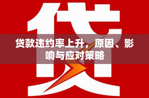 顺昌贷款违约率上升，原因、影响与应对策略