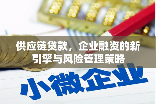 顺昌供应链贷款，企业融资的新引擎与风险管理策略