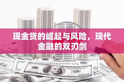 顺昌现金贷的崛起与风险，现代金融的双刃剑