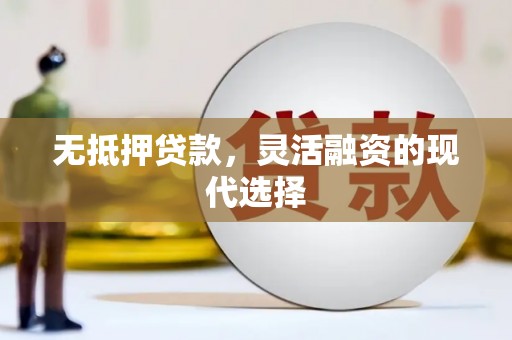 顺昌无抵押贷款，灵活融资的现代选择