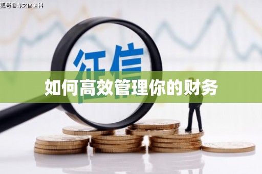 顺昌如何高效管理你的财务