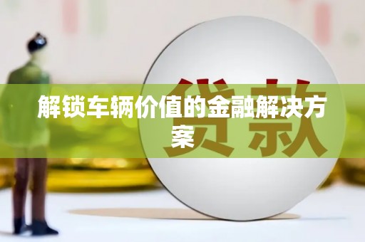 顺昌解锁车辆价值的金融解决方案
