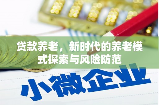 顺昌贷款养老，新时代的养老模式探索与风险防范